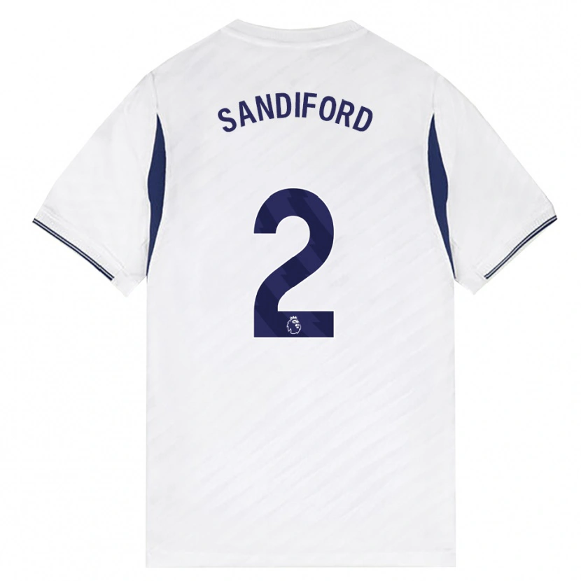 Danxen Enfant Maillot Oscar Sandiford #2 Blanc Rouge Violet Tenues Domicile 2026/27 T-Shirt