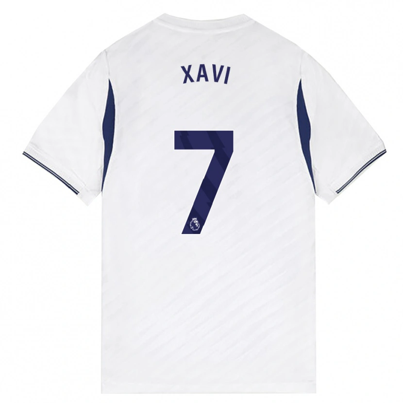 Danxen Enfant Maillot Xavi Simons #7 Blanc Rouge Violet Tenues Domicile 2026/27 T-Shirt