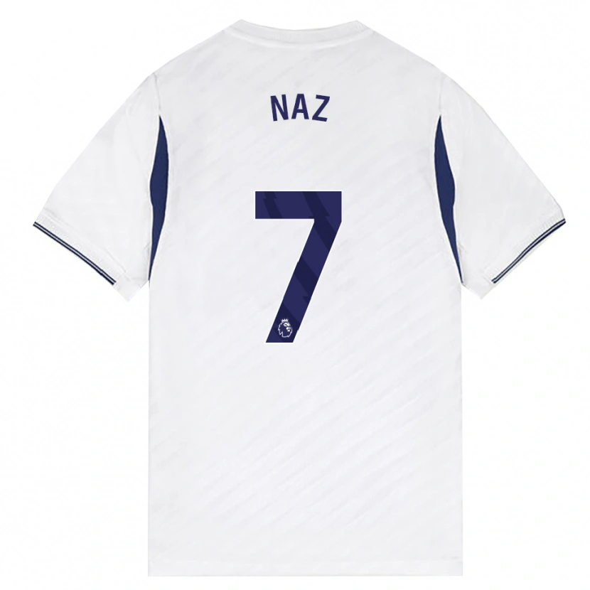 Danxen Enfant Maillot Jessica Naz #7 Blanc Rouge Violet Tenues Domicile 2026/27 T-Shirt