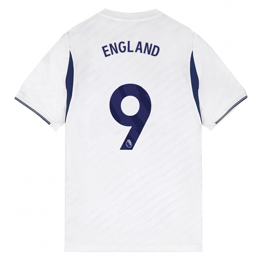 Danxen Enfant Maillot Bethany England #9 Blanc Rouge Violet Tenues Domicile 2026/27 T-Shirt