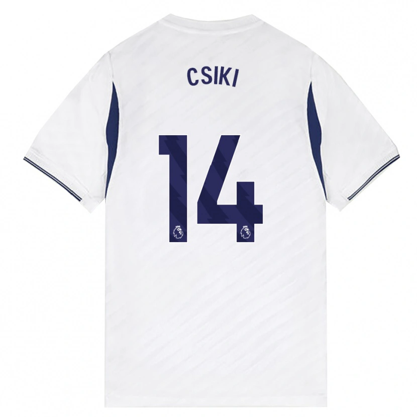 Danxen Enfant Maillot Anna Csiki #14 Blanc Rouge Violet Tenues Domicile 2026/27 T-Shirt