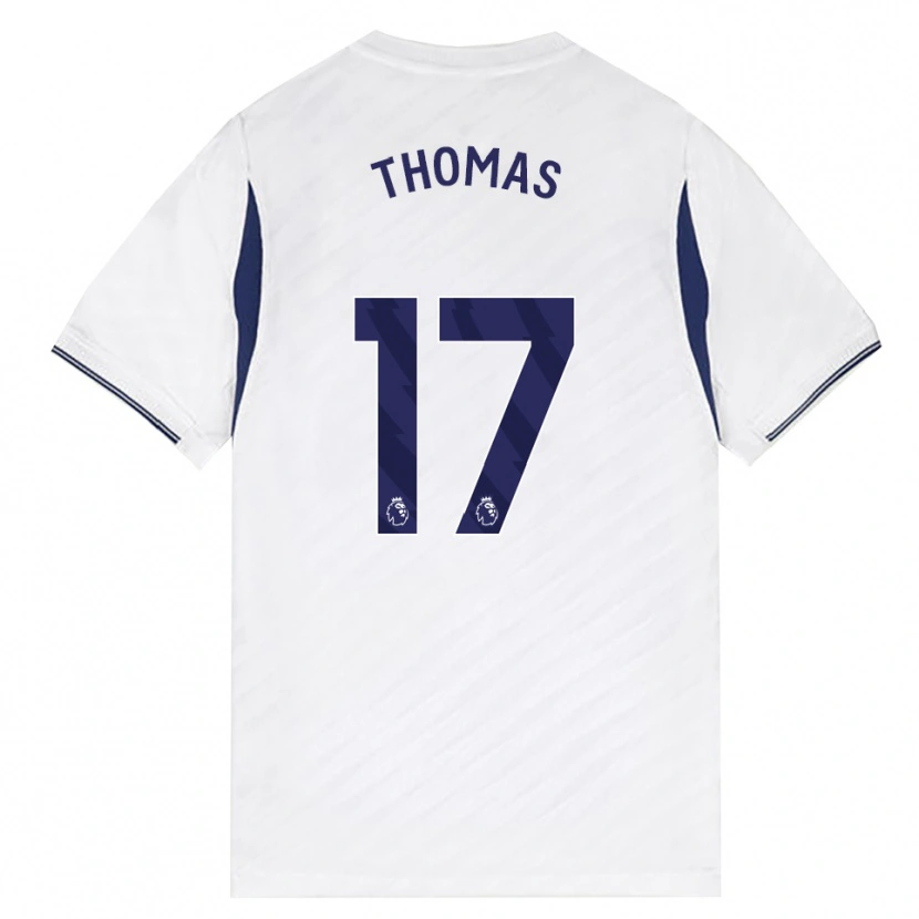 Danxen Enfant Maillot Martha Thomas #17 Blanc Rouge Violet Tenues Domicile 2026/27 T-Shirt