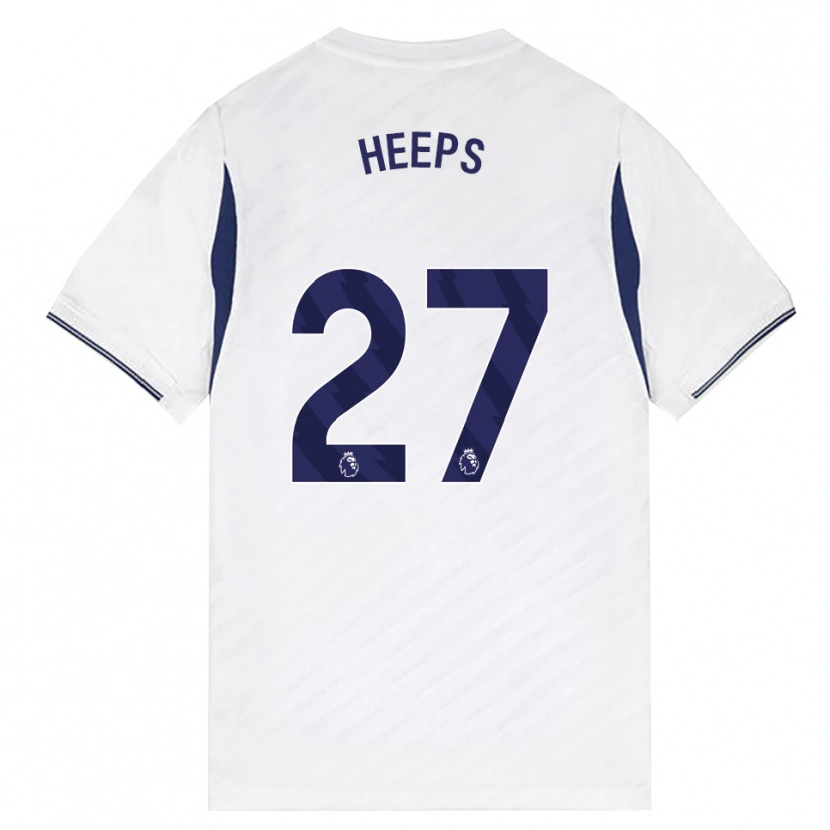 Danxen Enfant Maillot Eleanor Heeps #27 Blanc Rouge Violet Tenues Domicile 2026/27 T-Shirt
