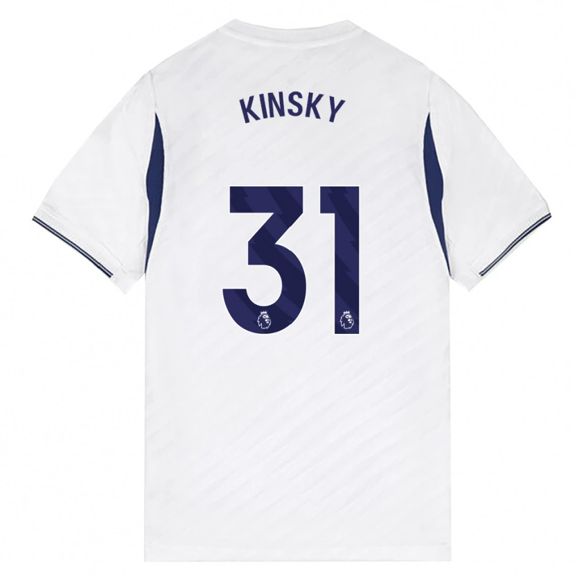 Danxen Enfant Maillot Antonín Kinský #31 Blanc Rouge Violet Tenues Domicile 2026/27 T-Shirt