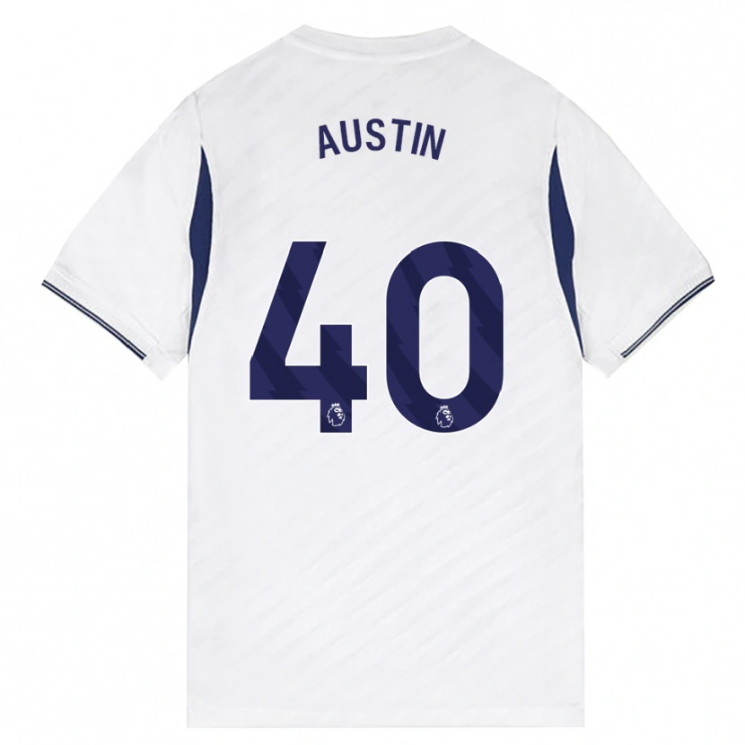 Danxen Enfant Maillot Brandon Austin #40 Blanc Rouge Violet Tenues Domicile 2026/27 T-Shirt