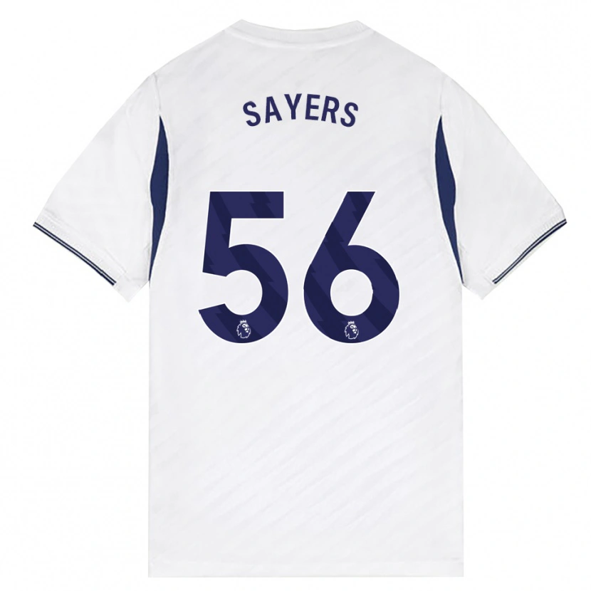 Danxen Enfant Maillot Charlie Sayers #56 Blanc Rouge Violet Tenues Domicile 2026/27 T-Shirt