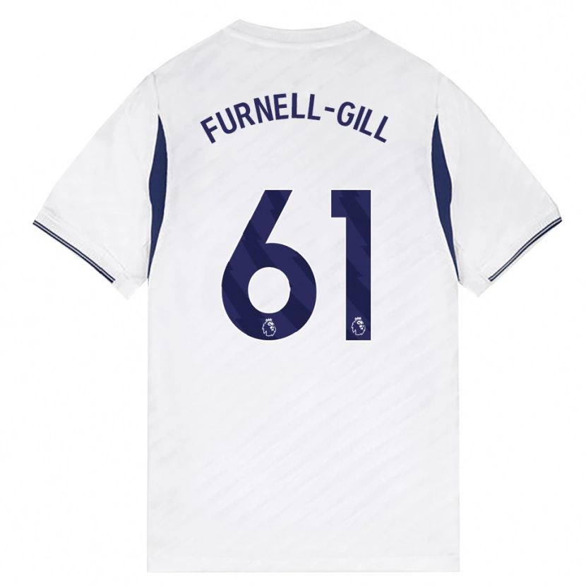 Danxen Enfant Maillot Luca Furnell-Gill #61 Blanc Rouge Violet Tenues Domicile 2026/27 T-Shirt