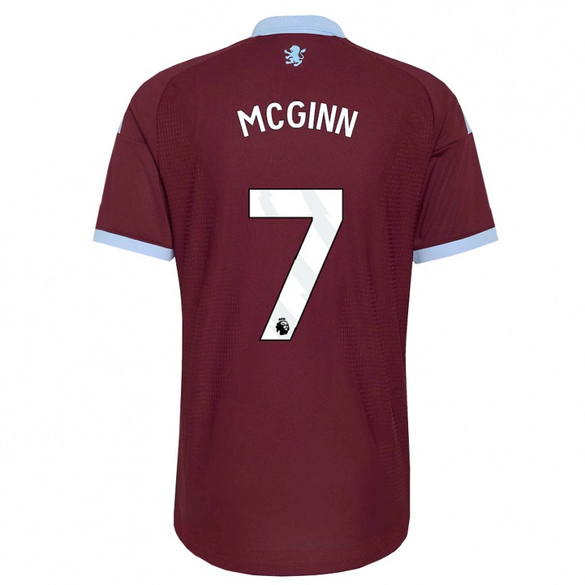 Danxen Enfant Maillot John Mcginn #7 Cornflowerblue Bourgogne Tenues Domicile 2026/27 T-Shirt