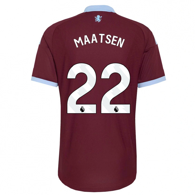 Danxen Enfant Maillot Ian Maatsen #22 Cornflowerblue Bourgogne Tenues Domicile 2026/27 T-Shirt
