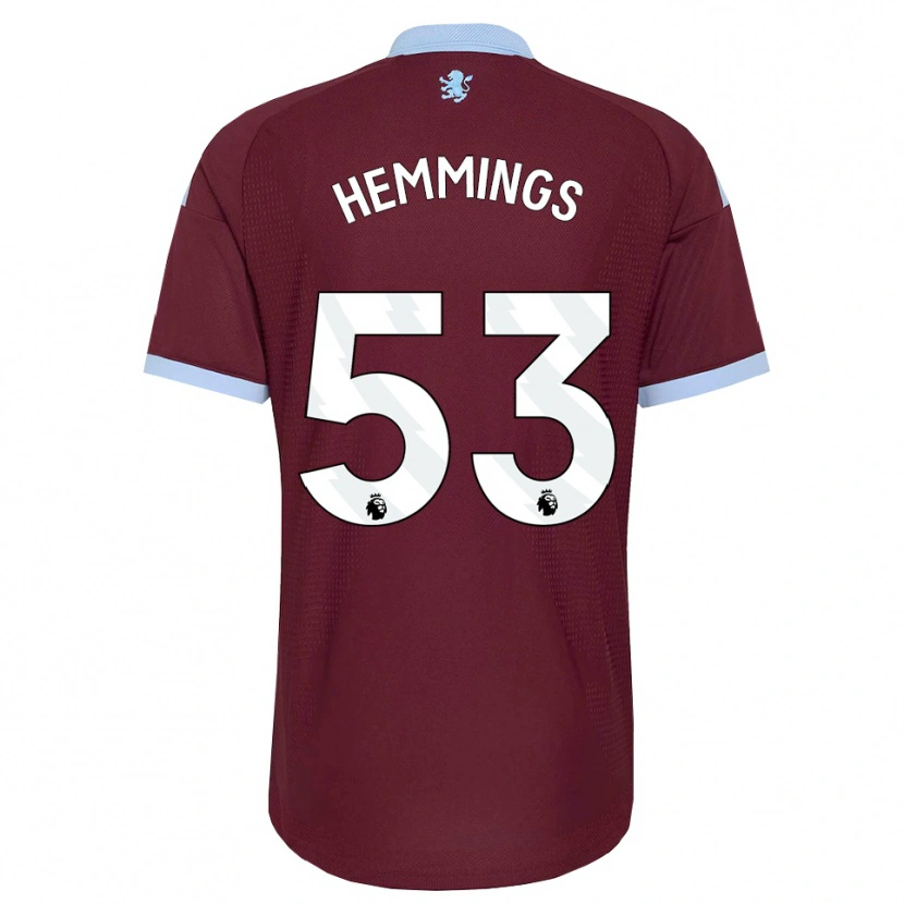 Danxen Enfant Maillot George Hemmings #53 Cornflowerblue Bourgogne Tenues Domicile 2026/27 T-Shirt