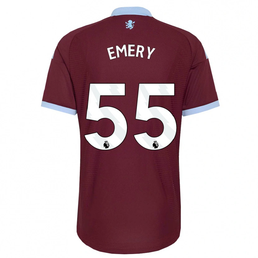Danxen Enfant Maillot Lander Emery #55 Cornflowerblue Bourgogne Tenues Domicile 2026/27 T-Shirt