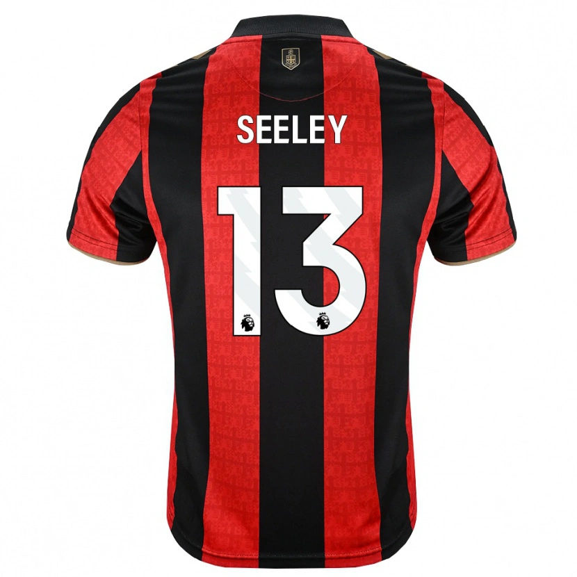 Danxen Enfant Maillot Will Seeley #13 Goldenrod Rouge Noir Tenues Domicile 2026/27 T-Shirt
