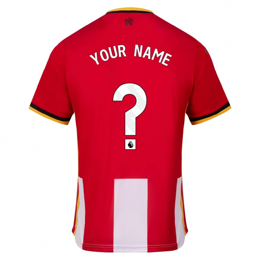 Danxen Enfant Maillot Votre Nom #0 Jaune Noir Rouge Tenues Domicile 2026/27 T-Shirt