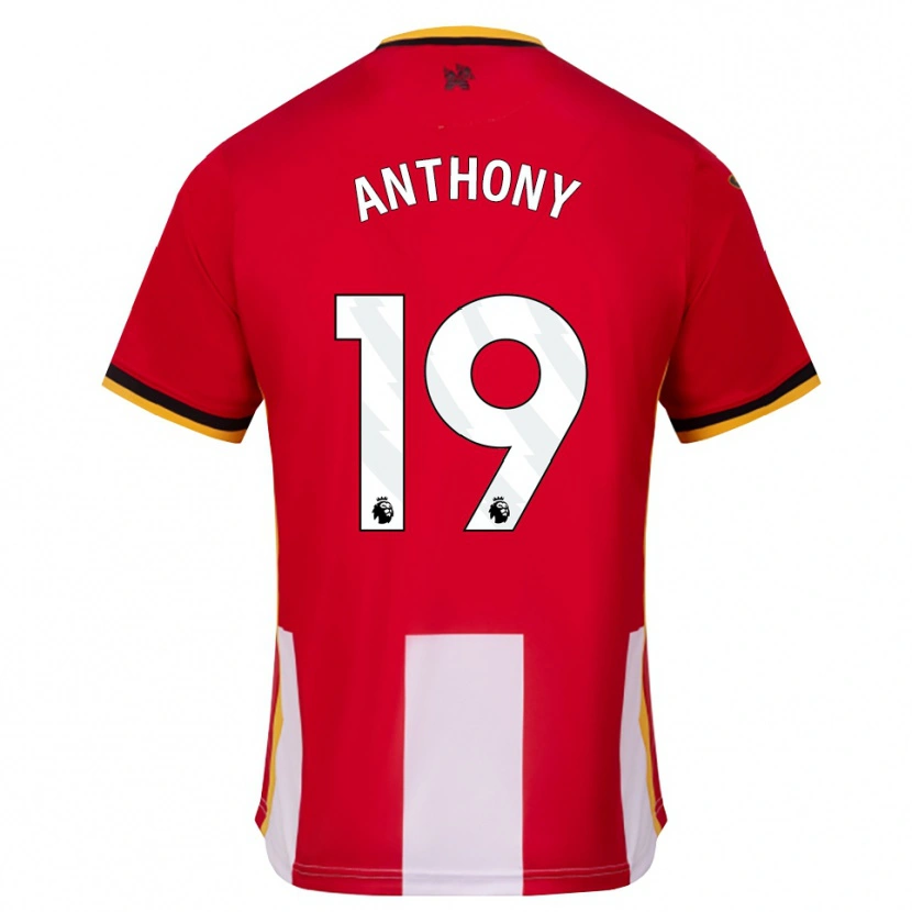 Danxen Enfant Maillot Jaidon Anthony #19 Jaune Noir Rouge Tenues Domicile 2026/27 T-Shirt
