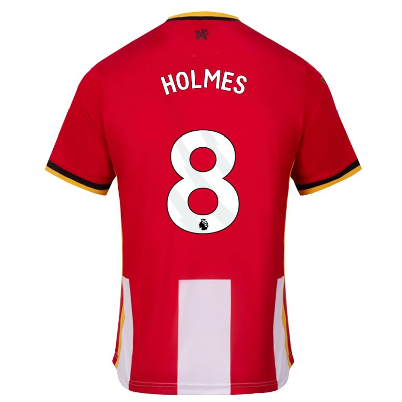 Danxen Enfant Maillot Mollie Holmes #8 Jaune Noir Rouge Tenues Domicile 2026/27 T-Shirt