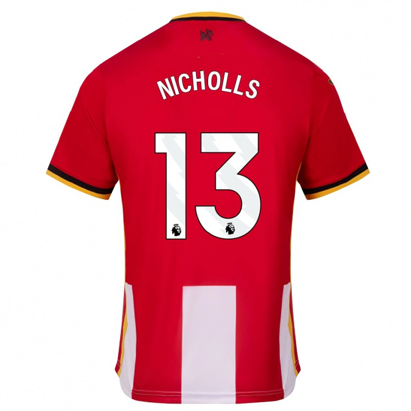 Danxen Enfant Maillot Layton Nicholls #13 Jaune Noir Rouge Tenues Domicile 2026/27 T-Shirt