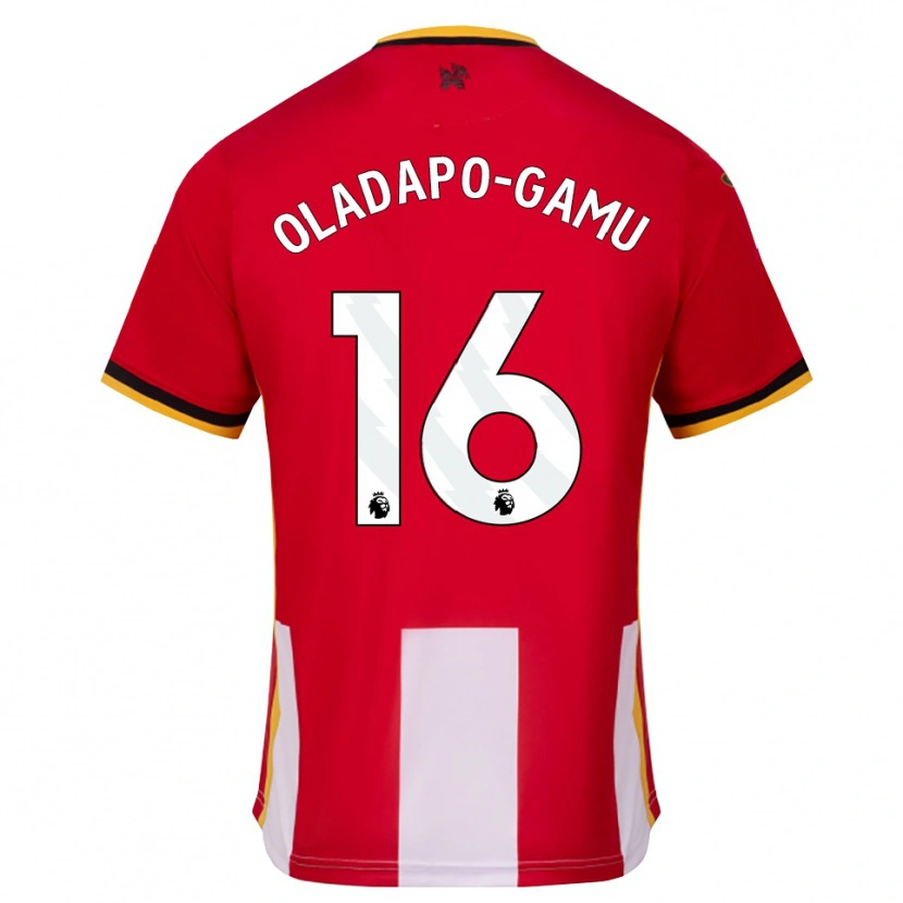 Danxen Enfant Maillot Josh Oladapo-Gamu #16 Jaune Noir Rouge Tenues Domicile 2026/27 T-Shirt