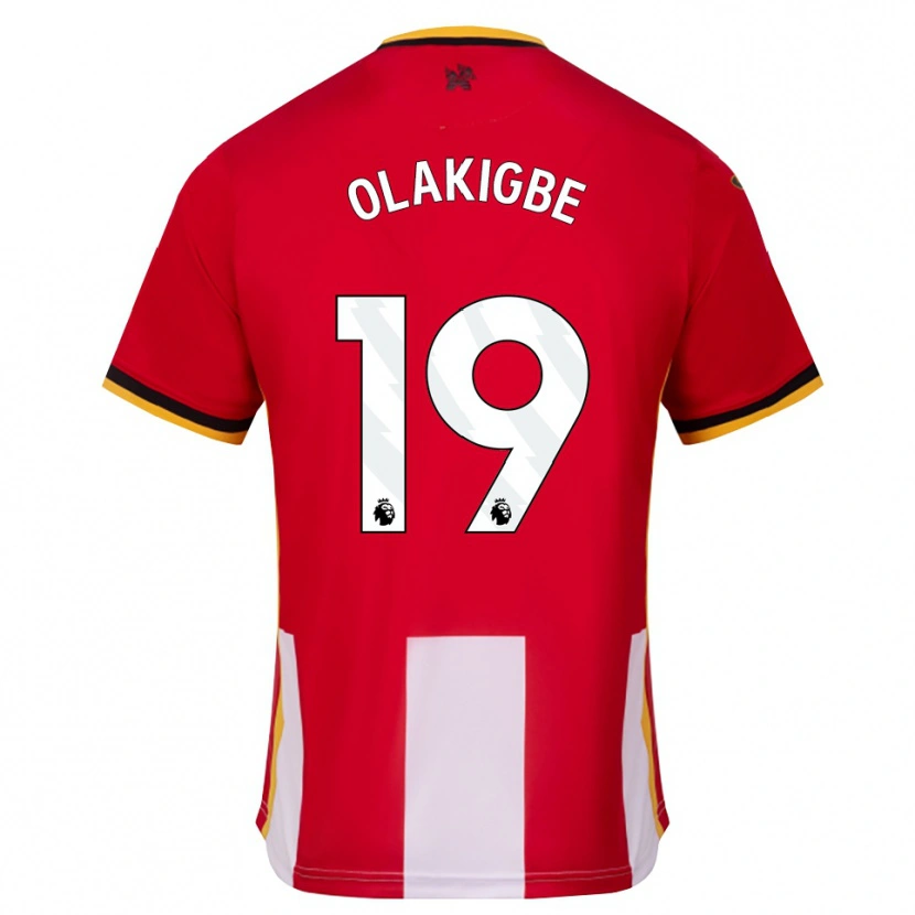 Danxen Enfant Maillot Michael Olakigbe #19 Jaune Noir Rouge Tenues Domicile 2026/27 T-Shirt