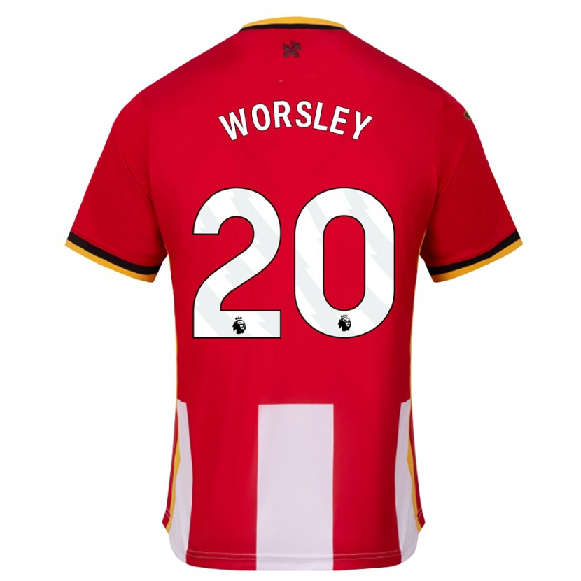 Danxen Enfant Maillot Freya Worsley #20 Jaune Noir Rouge Tenues Domicile 2026/27 T-Shirt