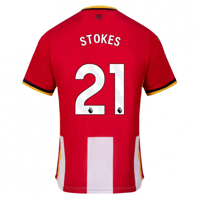 Danxen Enfant Maillot Aidan Stokes #21 Jaune Noir Rouge Tenues Domicile 2026/27 T-Shirt
