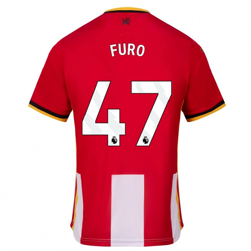 Danxen Enfant Maillot Kaye Furo #47 Jaune Noir Rouge Tenues Domicile 2026/27 T-Shirt