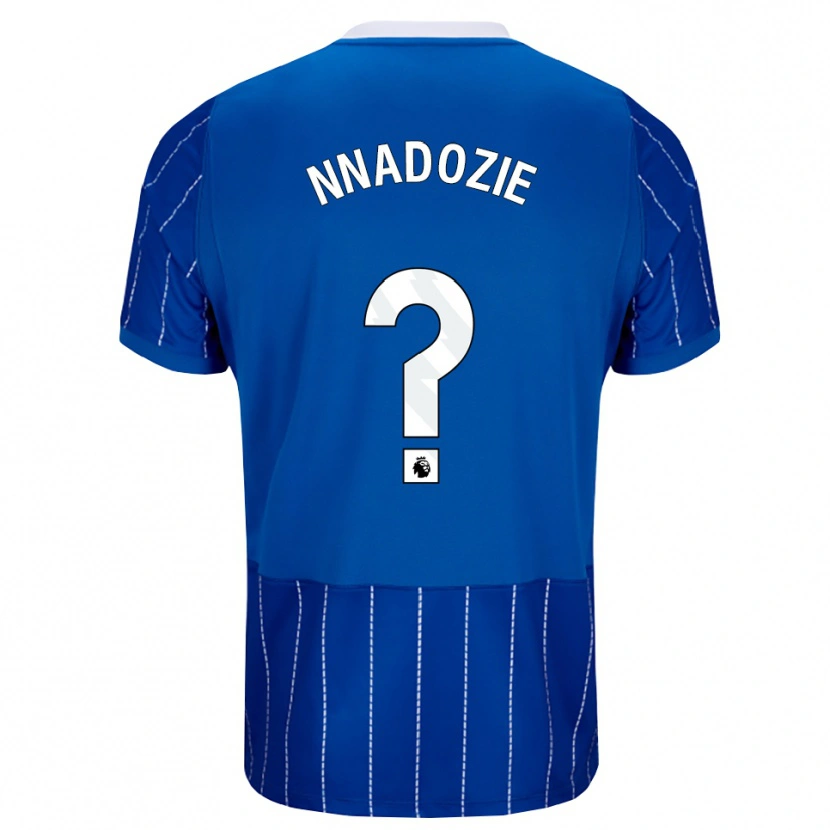 Danxen Enfant Maillot Chiamaka Nnadozie #0 Bleu Moyen Blanc Tenues Domicile 2026/27 T-Shirt
