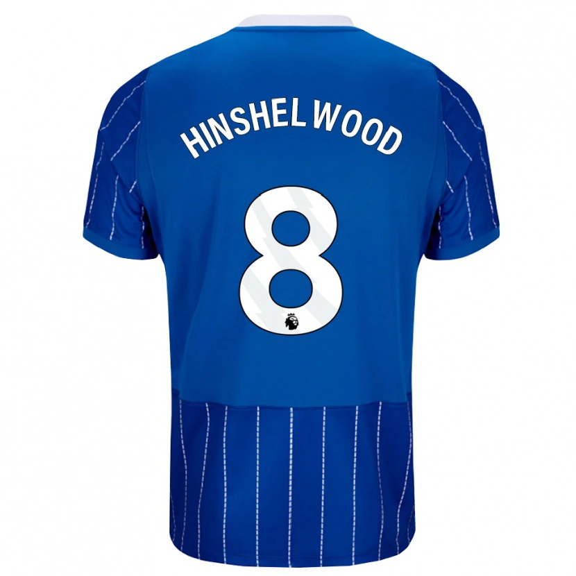 Danxen Enfant Maillot Jack Hinshelwood #8 Bleu Moyen Blanc Tenues Domicile 2026/27 T-Shirt