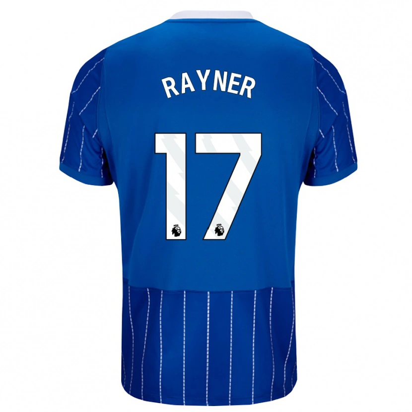 Danxen Enfant Maillot Bex Rayner #17 Bleu Moyen Blanc Tenues Domicile 2026/27 T-Shirt