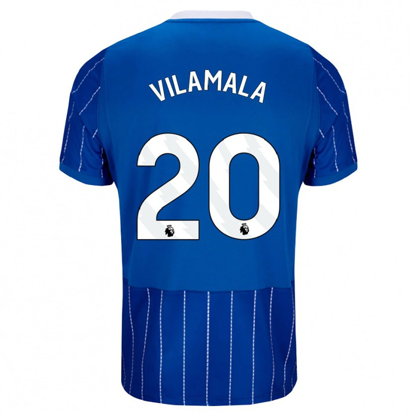 Danxen Enfant Maillot Bruna Vilamala #20 Bleu Moyen Blanc Tenues Domicile 2026/27 T-Shirt