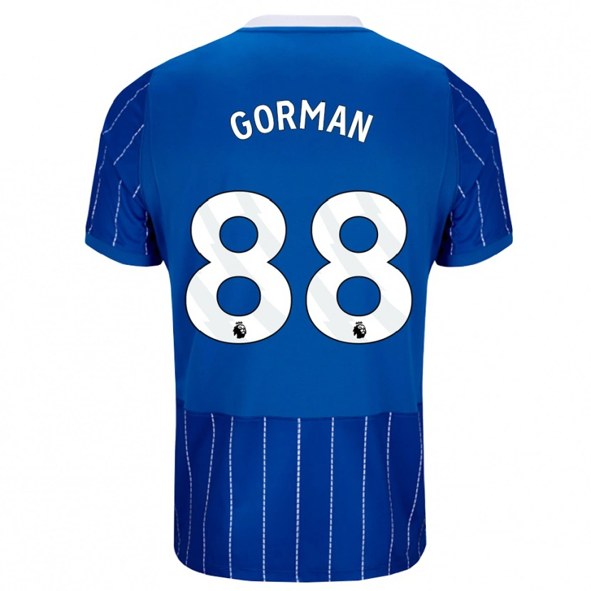 Danxen Enfant Maillot Ronnie Gorman #88 Bleu Moyen Blanc Tenues Domicile 2026/27 T-Shirt