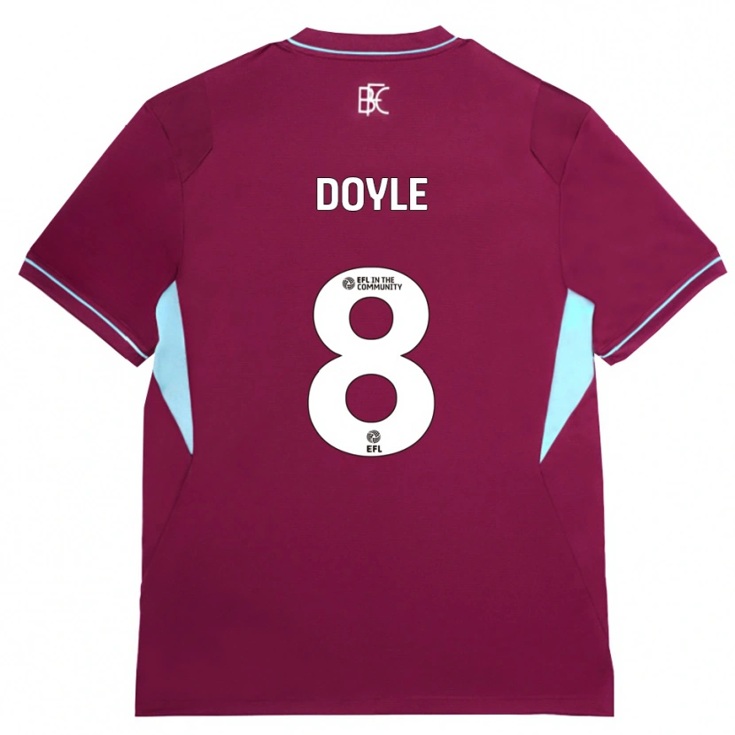 Danxen Enfant Maillot Emma Doyle #8 Bourgogne Vert Tenues Domicile 2026/27 T-Shirt