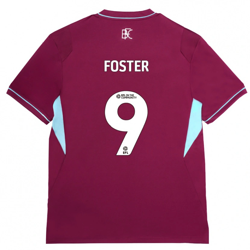Danxen Enfant Maillot Lyle Foster #9 Bourgogne Vert Tenues Domicile 2026/27 T-Shirt