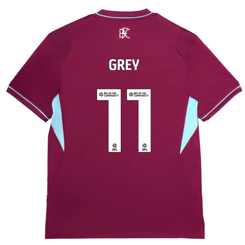 Danxen Enfant Maillot Anna Grey #11 Bourgogne Vert Tenues Domicile 2026/27 T-Shirt