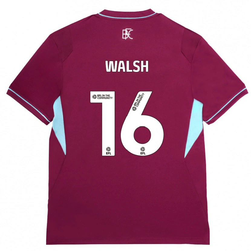Danxen Enfant Maillot Lucy Walsh #16 Bourgogne Vert Tenues Domicile 2026/27 T-Shirt