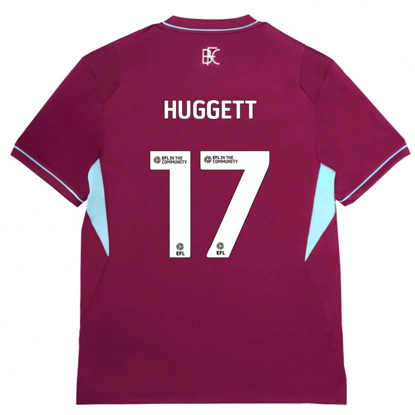 Danxen Enfant Maillot Aiden Huggett #17 Bourgogne Vert Tenues Domicile 2026/27 T-Shirt