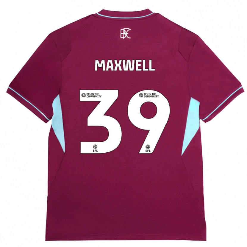 Danxen Enfant Maillot Danielle Maxwell #39 Bourgogne Vert Tenues Domicile 2026/27 T-Shirt