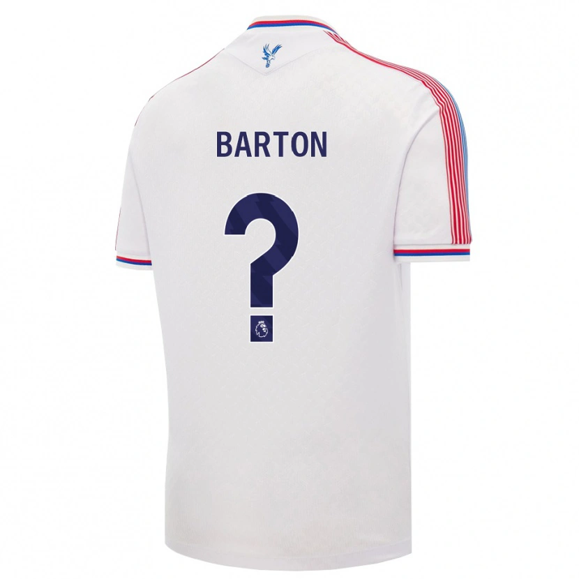 Danxen Enfant Maillot Kalani Barton #0 Blanc Rouge Bleu Tenues Domicile 2026/27 T-Shirt