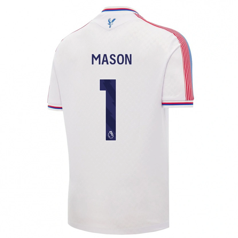 Danxen Enfant Maillot Jack Mason #1 Blanc Rouge Bleu Tenues Domicile 2026/27 T-Shirt