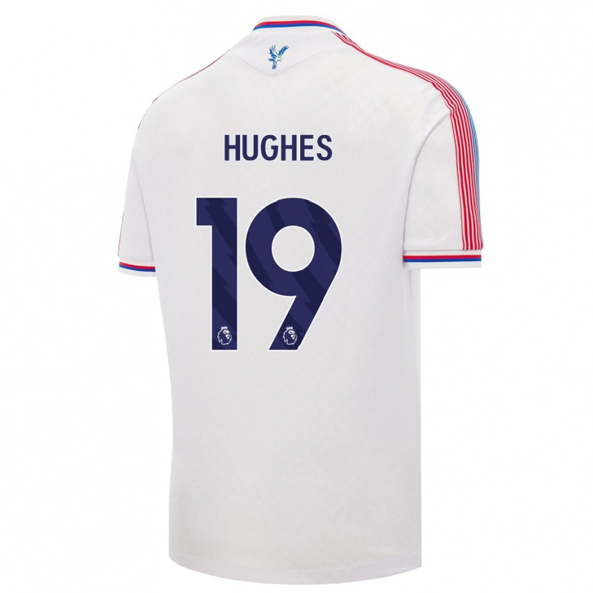 Danxen Enfant Maillot Will Hughes #19 Blanc Rouge Bleu Tenues Domicile 2026/27 T-Shirt