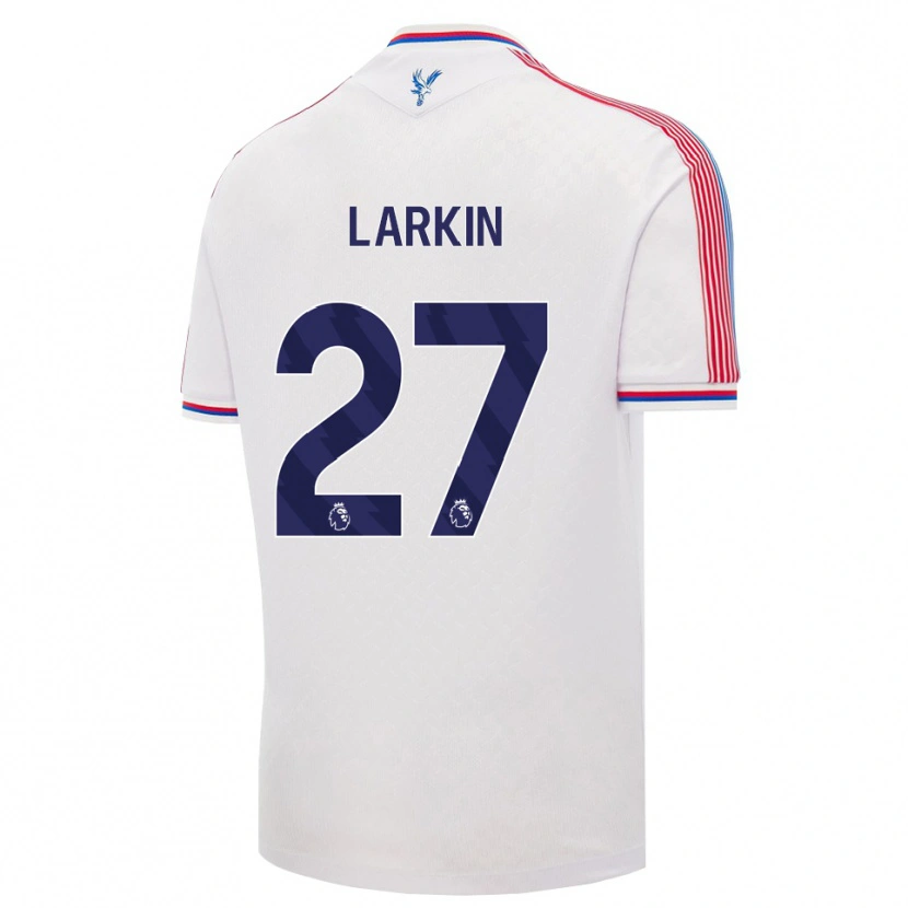 Danxen Enfant Maillot Abbie Larkin #27 Blanc Rouge Bleu Tenues Domicile 2026/27 T-Shirt