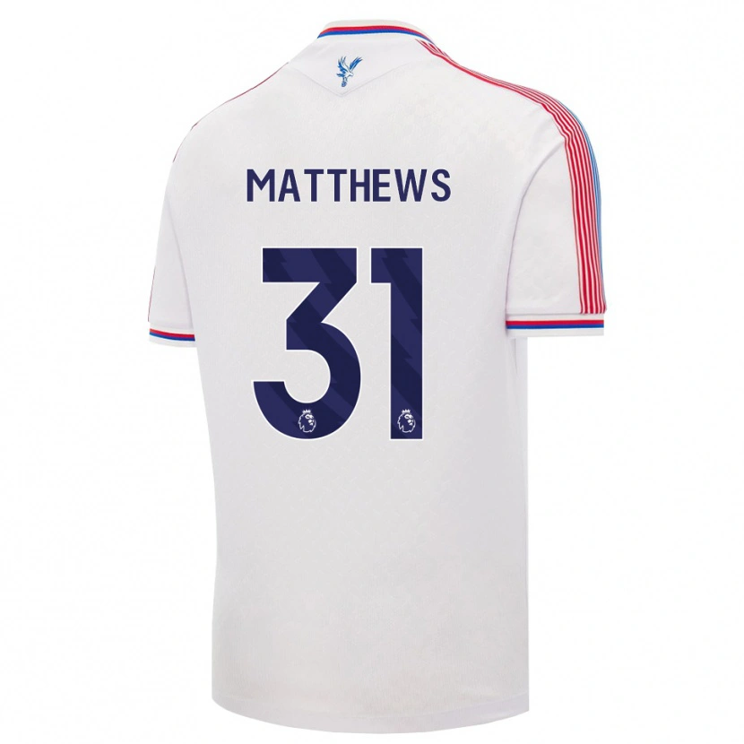 Danxen Enfant Maillot Remi Matthews #31 Blanc Rouge Bleu Tenues Domicile 2026/27 T-Shirt