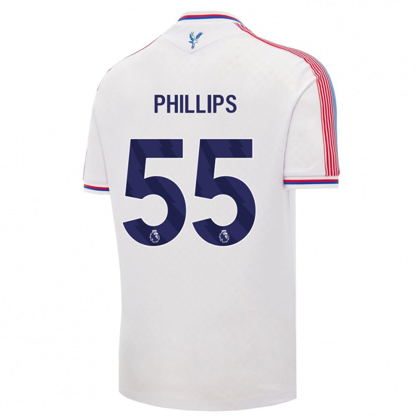 Danxen Enfant Maillot Killian Phillips #55 Blanc Rouge Bleu Tenues Domicile 2026/27 T-Shirt