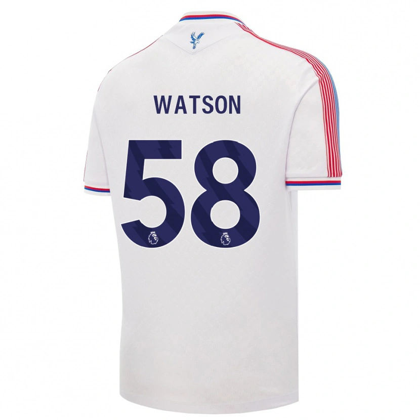 Danxen Enfant Maillot Noah Watson #58 Blanc Rouge Bleu Tenues Domicile 2026/27 T-Shirt