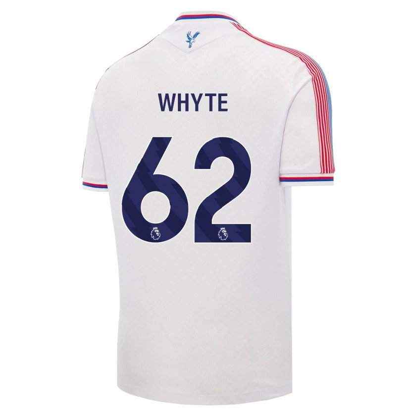 Danxen Enfant Maillot Tyler Whyte #62 Blanc Rouge Bleu Tenues Domicile 2026/27 T-Shirt