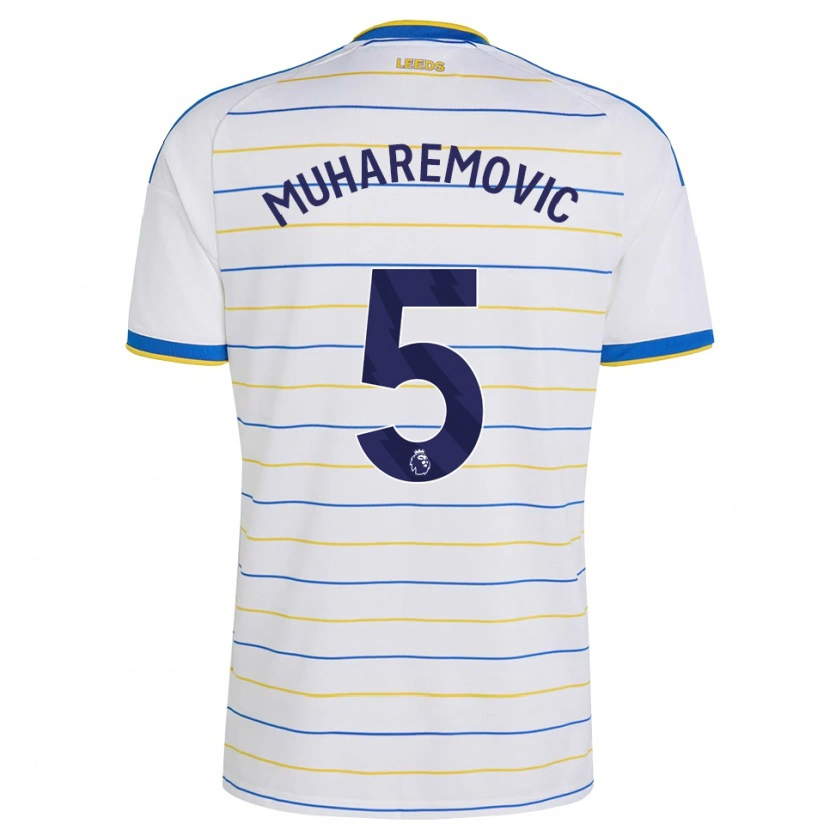 Danxen Enfant Maillot Tarik Muharemović #5 Rouge Jaune Bleu Tenues Domicile 2026/27 T-Shirt