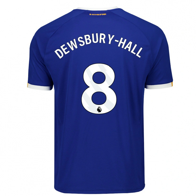 Danxen Enfant Maillot Kiernan Dewsbury-Hall #8 Bleu Blanc Jaune Tenues Domicile 2026/27 T-Shirt
