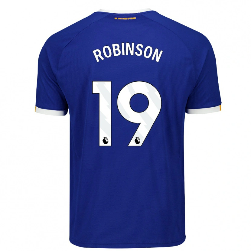 Danxen Enfant Maillot Katie Robinson #19 Bleu Blanc Jaune Tenues Domicile 2026/27 T-Shirt