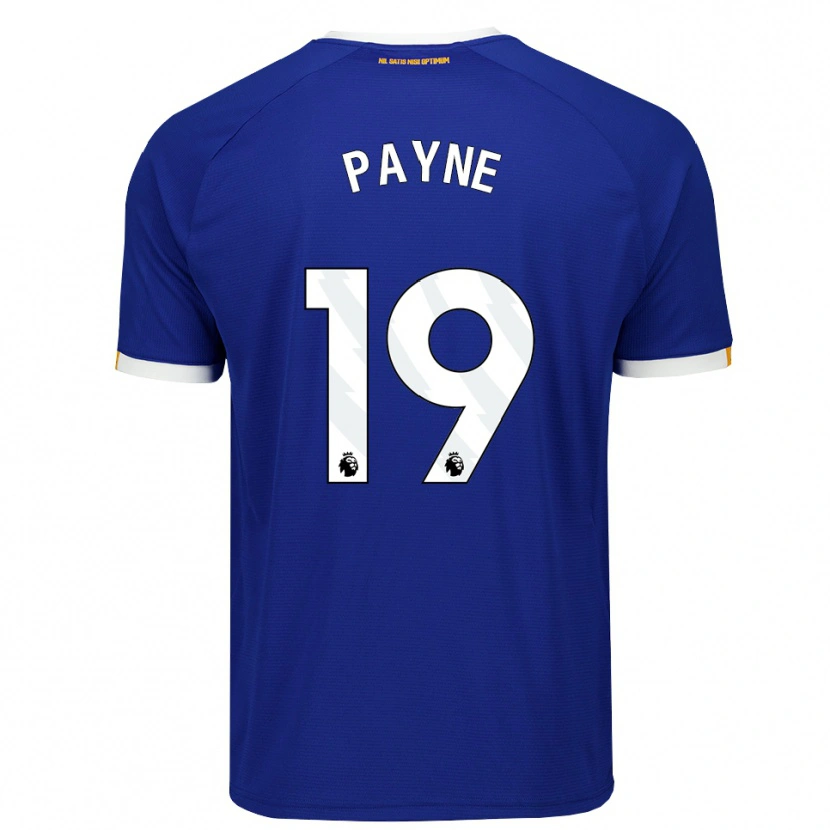 Danxen Enfant Maillot Heather Payne #19 Bleu Blanc Jaune Tenues Domicile 2026/27 T-Shirt