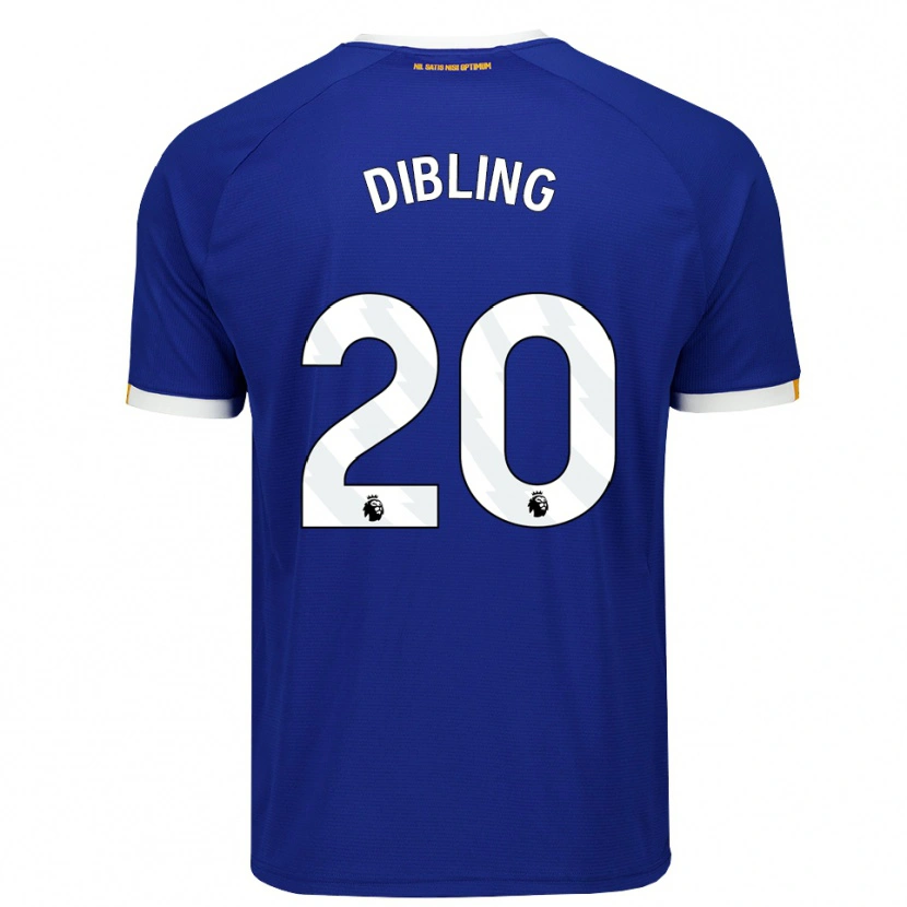 Danxen Enfant Maillot Tyler Dibling #20 Bleu Blanc Jaune Tenues Domicile 2026/27 T-Shirt