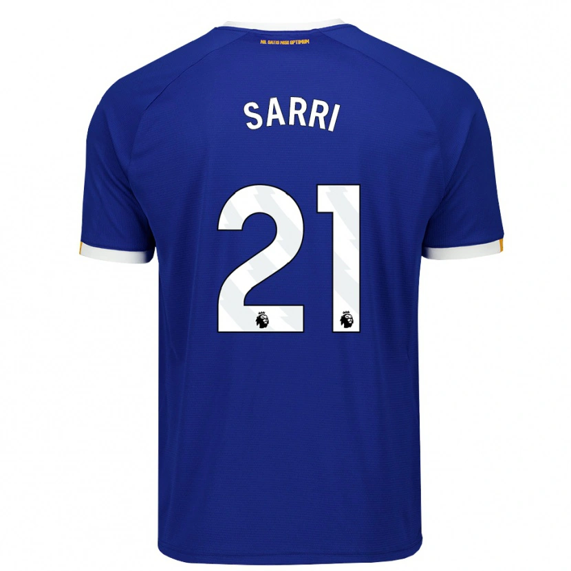 Danxen Enfant Maillot Veatriki Sarri #21 Bleu Blanc Jaune Tenues Domicile 2026/27 T-Shirt